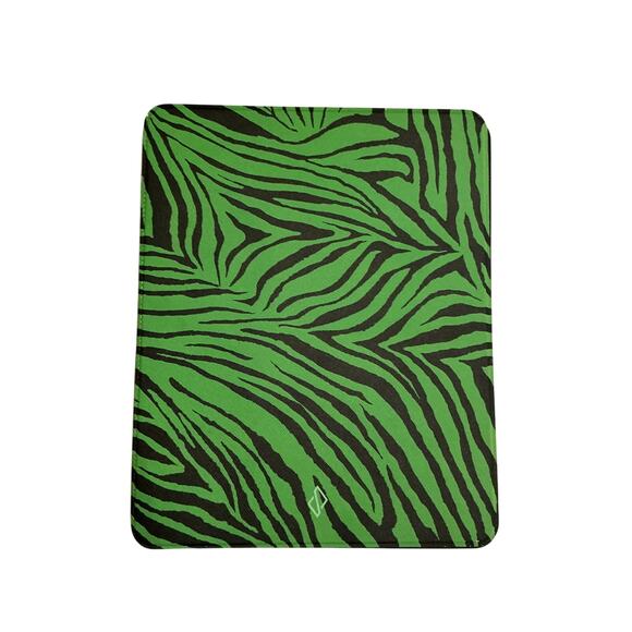 Burga Green Zebra Print Tablet 12.9 Inch/iPad Case – Stylish Protective Cover - Picture 2 of 9